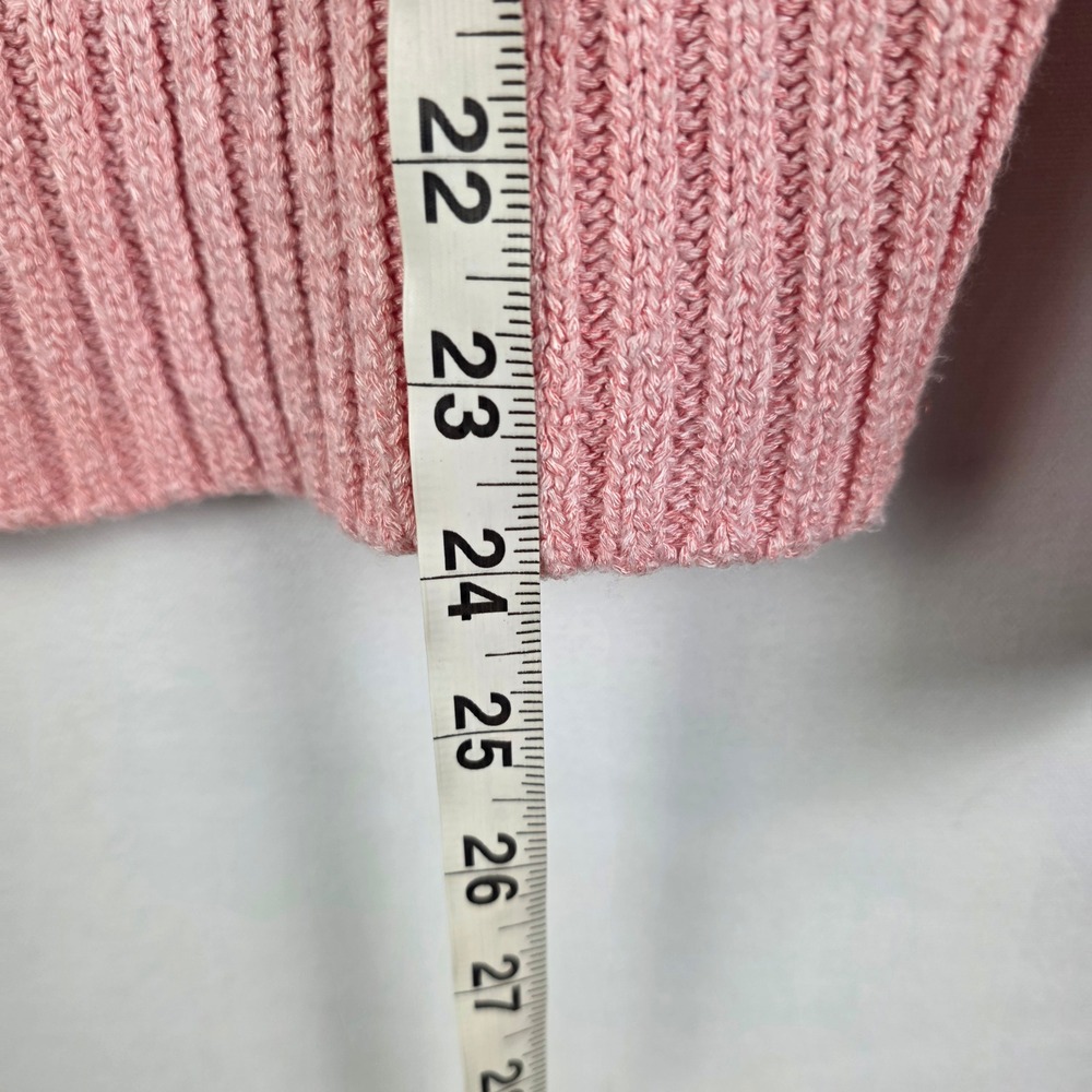 Something Navy Womens Pink Crewneck Sweater Viscose Blend Size S SN406501MI - Picture 7 of 7